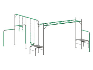 JUNIOR JUNGLE KURANDA MONKEY BARS Model 3D
