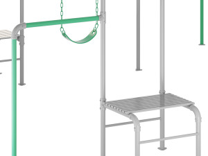 JUNIOR JUNGLE KURANDA MONKEY BARS Model 3D