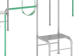 BARRAS DE MACACO JUNIOR JUNGLE KURANDA Modelo 3D