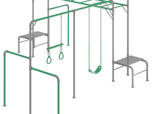 BARRAS DE MACACO JUNIOR JUNGLE KURANDA Modelo 3D