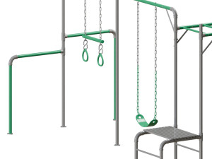 JUNIOR JUNGLE KURANDA MONKEY BARS Model 3D