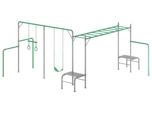 JUNIOR JUNGLE KURANDA MONKEY BARS Model 3D