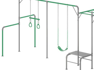 BARRAS DE MACACO JUNIOR JUNGLE KURANDA Modelo 3D