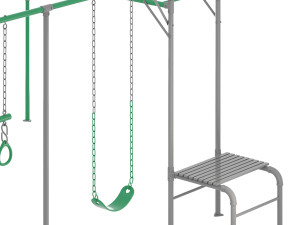JUNIOR JUNGLE KURANDA MONKEY BARS Model 3D