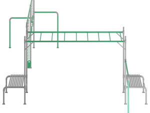 JUNIOR JUNGLE KURANDA MONKEY BARS Model 3D