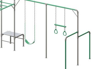JUNIOR JUNGLE KURANDA MONKEY BARS Model 3D