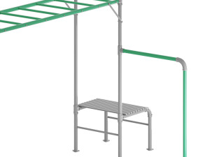 JUNIOR JUNGLE KURANDA MONKEY BARS Model 3D