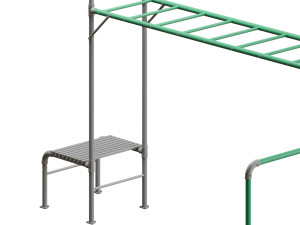 JUNIOR JUNGLE MONKEY BAR MODULE - LIFESPAN KIDS 3D Model