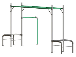 JUNIOR JUNGLE MONKEY BAR MODULE - LIFESPAN KIDS 3D Model