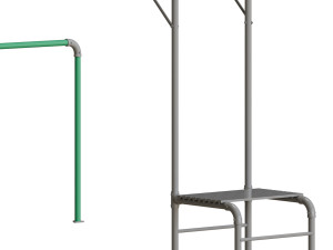JUNIOR JUNGLE MONKEY BAR MODULE - LIFESPAN KIDS 3D Model