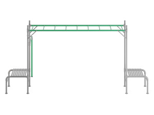 JUNIOR JUNGLE MONKEY BAR MODULE - LIFESPAN KIDS 3D Model