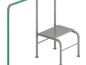 JUNIOR JUNGLE MONKEY BAR MODULE - LIFESPAN KIDS 3D Model