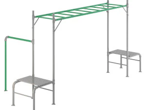 JUNIOR JUNGLE MONKEY BAR MODULE - LIFESPAN KIDS 3D Model