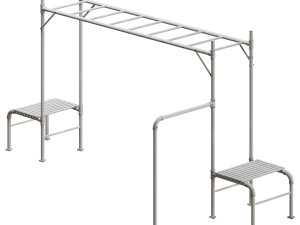 JUNIOR JUNGLE MONKEY BAR MODULE - LIFESPAN KIDS 3D Model