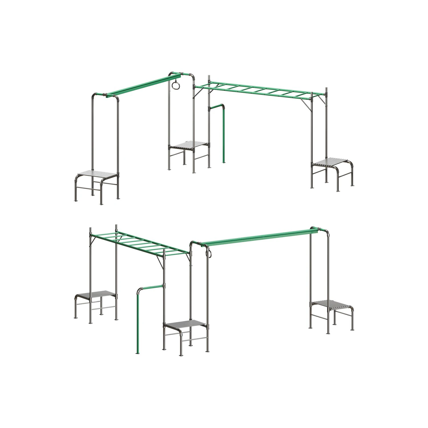 JUNIOR JUNGLE TARZAN MONKEY BARS 3D Model .c4d .max .obj .3ds .fbx .stl .blend 