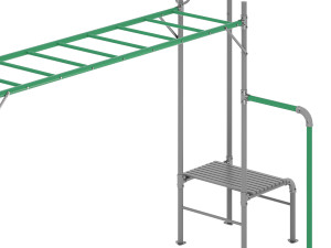 JUNIOR JUNGLE TARZAN MONKEY BARS 3D Model