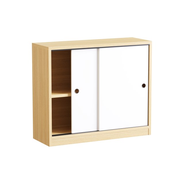 Living Room Contemporary Manufactured Wood Sideboard with Doors 3D 모델 .c4d .max .obj .3ds .fbx .stl .blend 