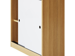 Living Room Contemporary Manufactured Wood Sideboard with Doors 3D 모델
