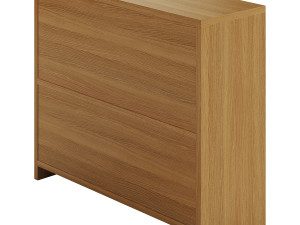 Living Room Contemporary Manufactured Wood Sideboard with Doors 3D 모델