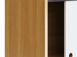 Living Room Contemporary Manufactured Wood Sideboard with Doors 3D 모델