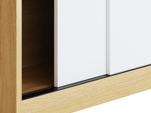 Living Room Contemporary Manufactured Wood Sideboard with Doors 3D 모델