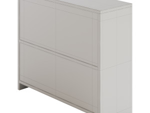 Living Room Contemporary Manufactured Wood Sideboard with Doors 3D 모델
