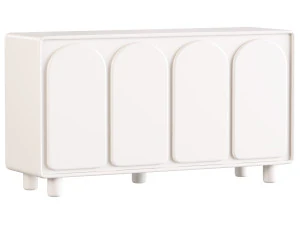 Living Room White Sideboard 3D Model