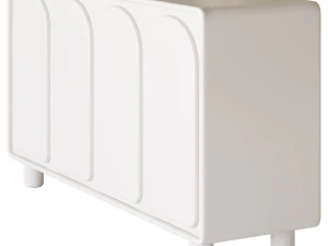 Living Room White Sideboard 3D Model
