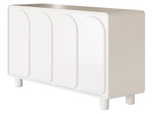 Living Room White Sideboard 3D Model