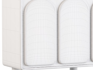 Living Room White Sideboard Modèle 3D