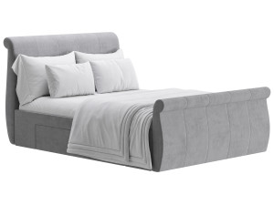 Lucia Upholstered Bed 3D Модель