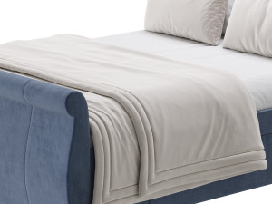 Lucia Upholstered Bed 3D Модель