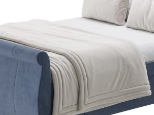 Lucia Upholstered Bed 3D Model
