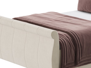 Lucia Upholstered Bed 3D Модель