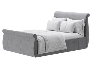 Lucia Upholstered Bed 3D Модель
