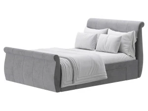 Lucia Upholstered Bed 3D Model