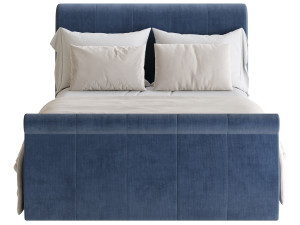 Lucia Upholstered Bed 3D Модель