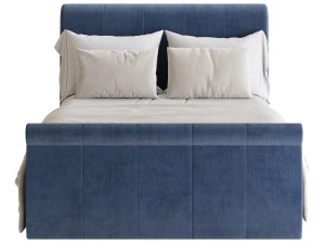 Lucia Upholstered Bed 3D Model
