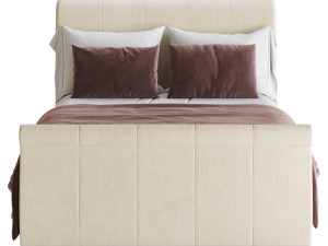 Lucia Upholstered Bed 3D Модель