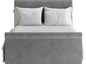 Lucia Upholstered Bed 3D Модель