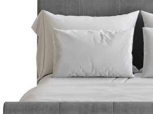 Lucia Upholstered Bed 3D Model