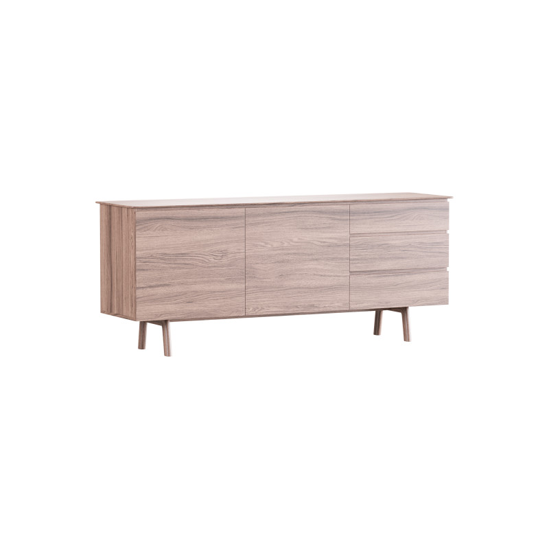 Madison 2 Door 3 Drawer Sideboard in Oak Model 3D .c4d .max .obj .3ds .fbx .stl .blend 