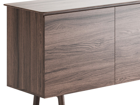 Madison 2 Door 3 Drawer Sideboard in Oak Model 3D