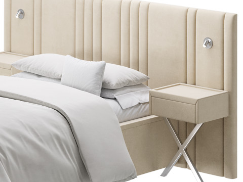 Madison Upholstered Ottoman Bed 3D Model