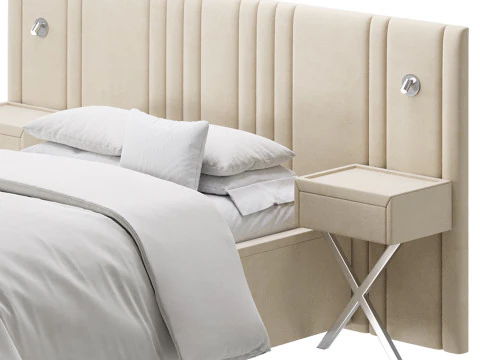 Madison Upholstered Ottoman Bed 3D Model
