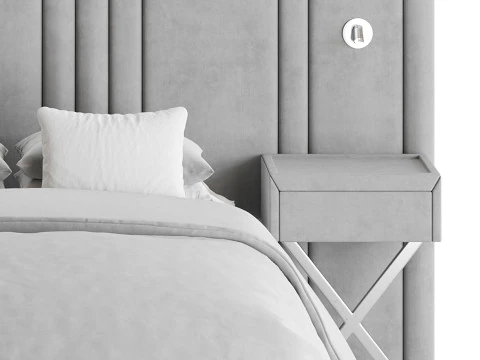 Madison Upholstered Ottoman Bed 3D Model