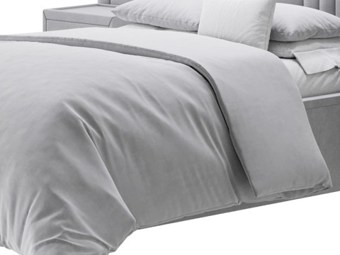 Madison Upholstered Ottoman Bed 3D Model