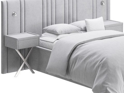 Madison Upholstered Ottoman Bed 3D Model