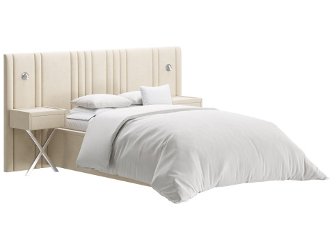 Madison Upholstered Ottoman Bed 3D Model