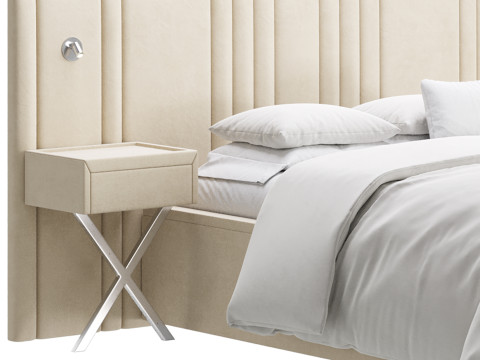 Madison Upholstered Ottoman Bed 3D Model